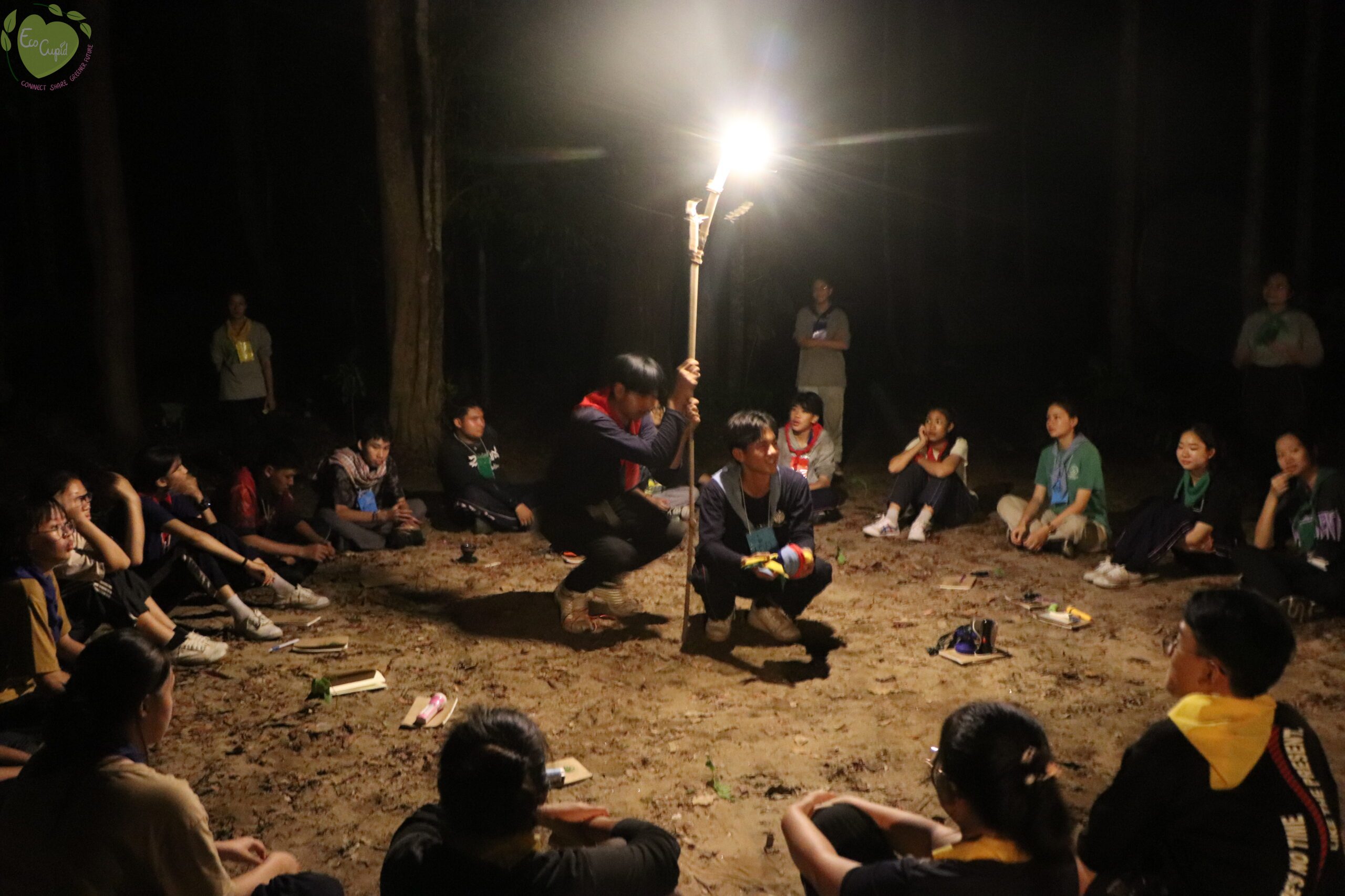 The Nature Interpreter Club’s night activity generates high involvement among its campers. Photo Courtesy of the TCFN.