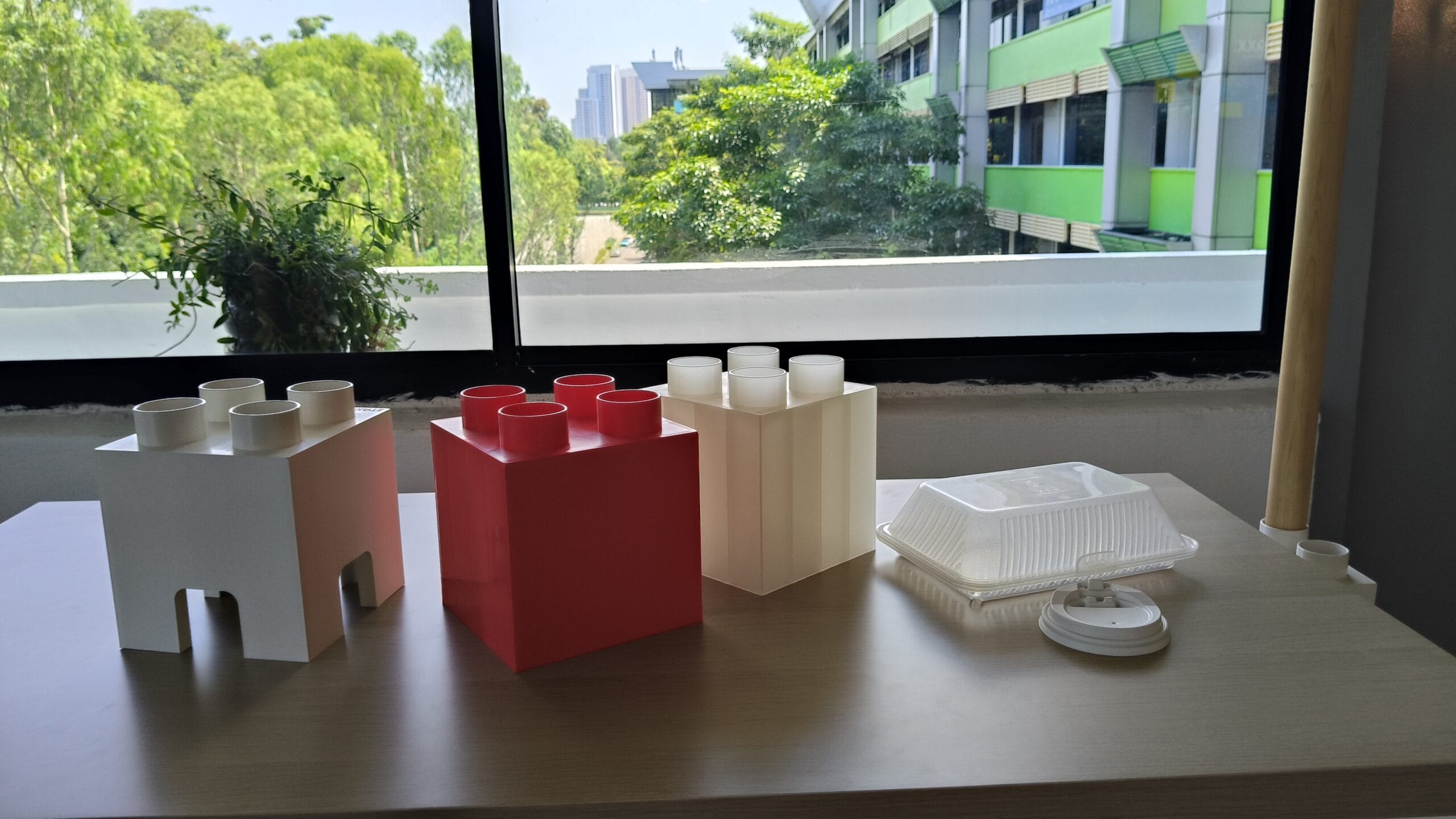 STAXX blocks from reXtore are sourced from recycled plastic. Photo courtesy of Lyana Musfirah and reXtore.