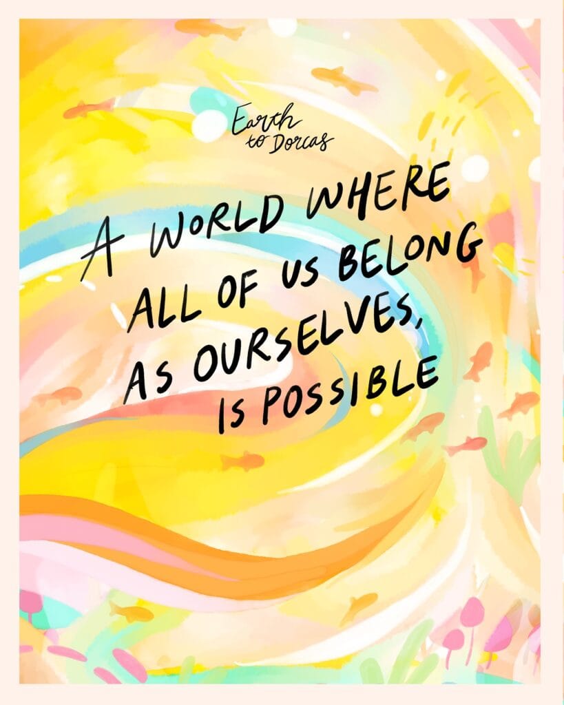 Dorcas reflects on her journey in her essay, “The Value of Art”, written in response to the rise of Generative AI. Artwork courtesy of Earth to Dorcas.